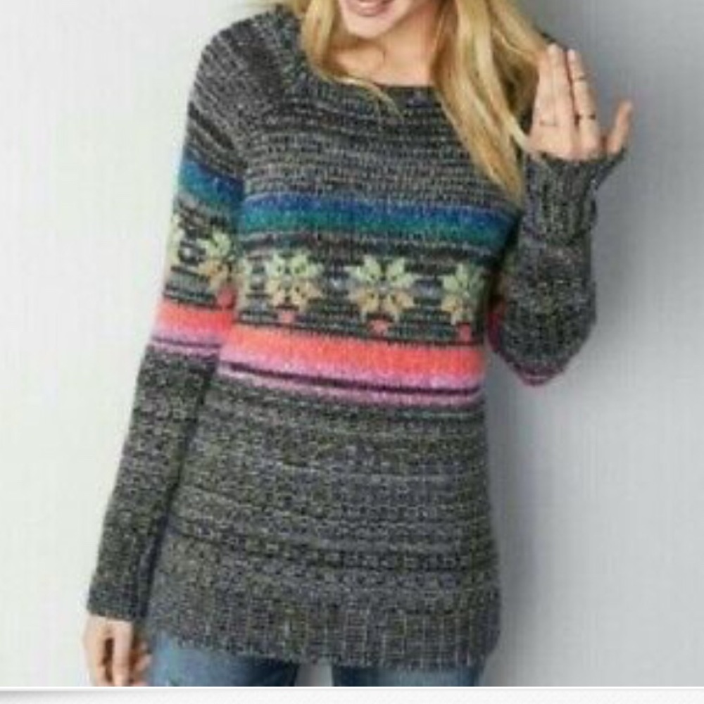 AMERICAN EAGLE FAIR ISLE JEGGING SWEATER